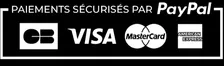 Paiements sécurisés par PayPal — CB, Visa, Mastercard, American Express